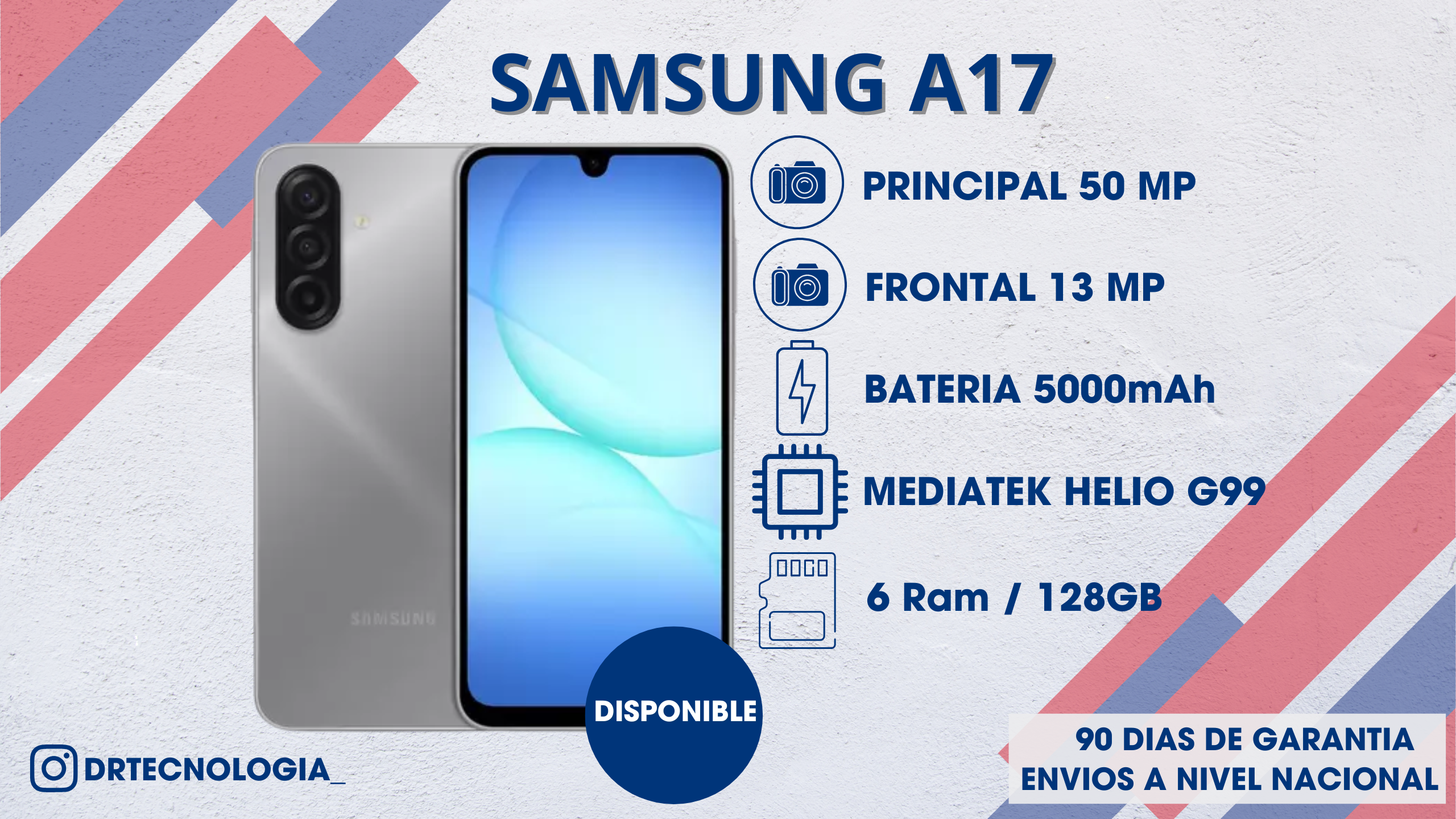 TELEFONO SAMSUNG GALAXY A17 4/128GB